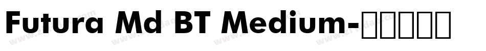 Futura Md BT Medium字体转换
